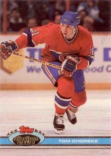 #276 Tom Chorske - Montreal Canadiens - 1991-92 Stadium Club Hockey