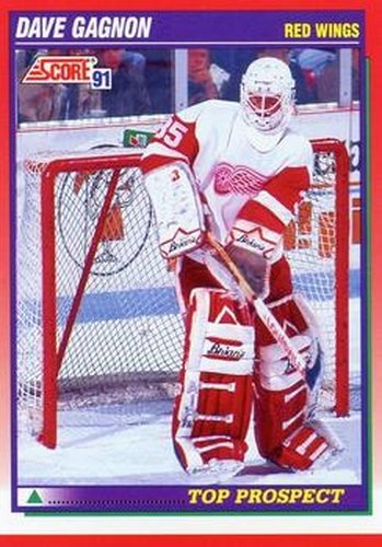#277 Dave Gagnon - Detroit Red Wings - 1991-92 Score Canadian Hockey