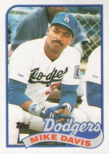 #277 Mike Davis - Los Angeles Dodgers - 1989 Topps Baseball