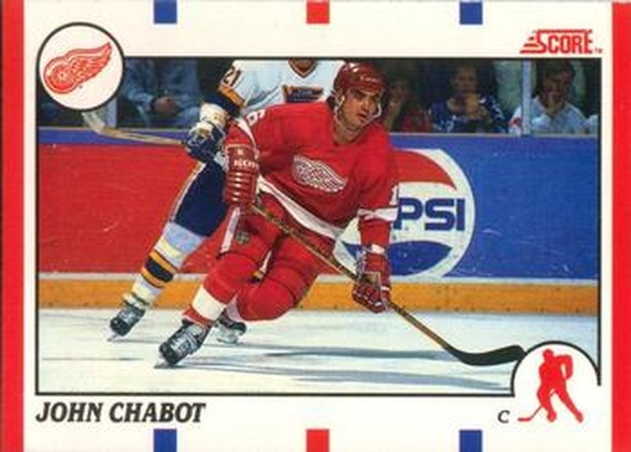 #277 John Chabot - Detroit Red Wings - 1990-91 Score Canadian Hockey