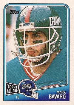 #277 Mark Bavaro - New York Giants - 1988 Topps Football