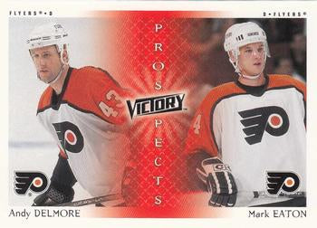 #277 Andy Delmore / Mark Eaton - Philadelphia Flyers - 2000-01 Upper Deck Victory Hockey