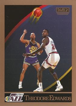 #277 Theodore Edwards - Utah Jazz - 1990-91 SkyBox Basketball