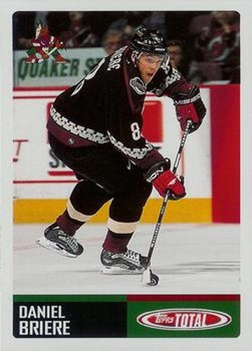 #277 Daniel Briere - Phoenix Coyotes - 2002-03 Topps Total Hockey