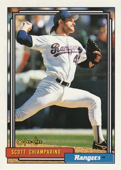 #277 Scott Chiamparino - Texas Rangers - 1992 O-Pee-Chee Baseball