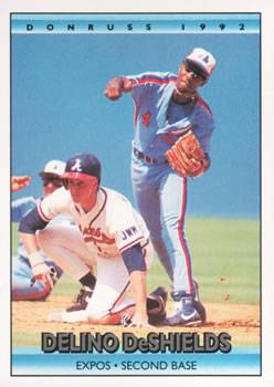 #277 Delino DeShields - Montreal Expos - 1992 Donruss Baseball