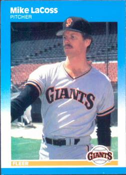 #277 Mike LaCoss - San Francisco Giants - 1987 Fleer Baseball