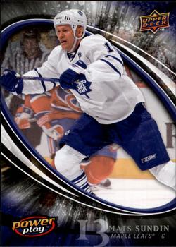 #277 Mats Sundin - Toronto Maple Leafs - 2008-09 Upper Deck Power Play Box Set Hockey