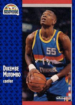 #277 Dikembe Mutombo - Denver Nuggets - 1991-92 Fleer Basketball