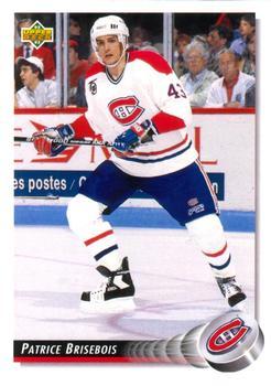 #277 Patrice Brisebois - Montreal Canadiens - 1992-93 Upper Deck Hockey