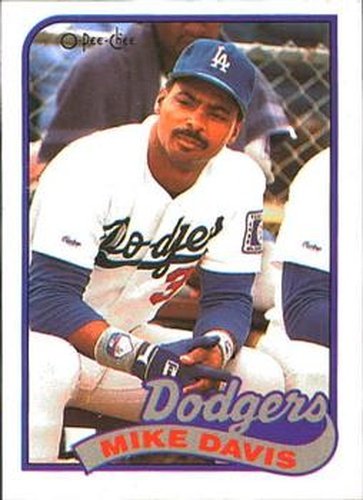 #277 Mike Davis - Los Angeles Dodgers - 1989 O-Pee-Chee Baseball