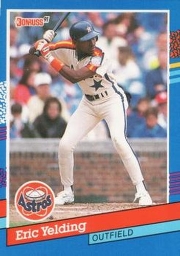 #277 Eric Yelding - Houston Astros - 1991 Donruss Baseball