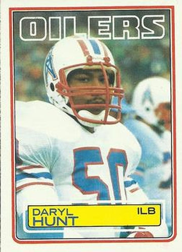 #277 Daryl Hunt - Houston Oilers - 1983 Topps Football