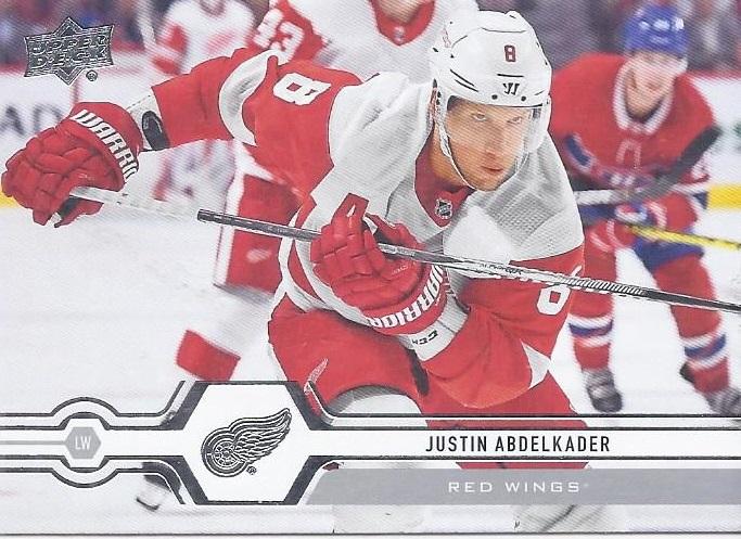 #277 Justin Abdelkader - Detroit Red Wings - 2019-20 Upper Deck Hockey