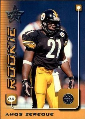 #277 Amos Zereoue - Pittsburgh Steelers - 1999 Leaf Rookies & Stars Football