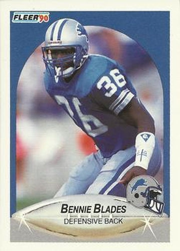 #277 Bennie Blades - Detroit Lions - 1990 Fleer Football