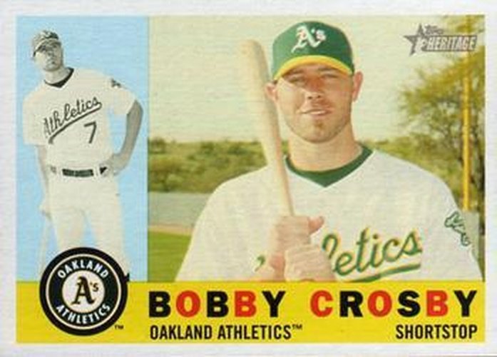 #277 Bobby Crosby - Oakland Athletics - 2009 Topps Heritage Baseball