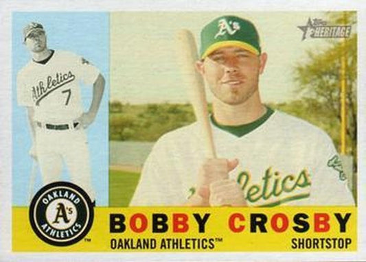#277 Bobby Crosby - Oakland Athletics - 2009 Topps Heritage Baseball