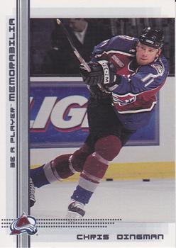 #277 Chris Dingman - Colorado Avalanche - 2000-01 Be a Player Memorabilia Hockey