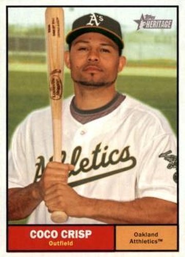 #277 Coco Crisp - Oakland Athletics - 2010 Topps Heritage Baseball