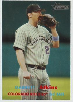 #277 Garrett Atkins - Colorado Rockies - 2006 Topps Heritage Baseball