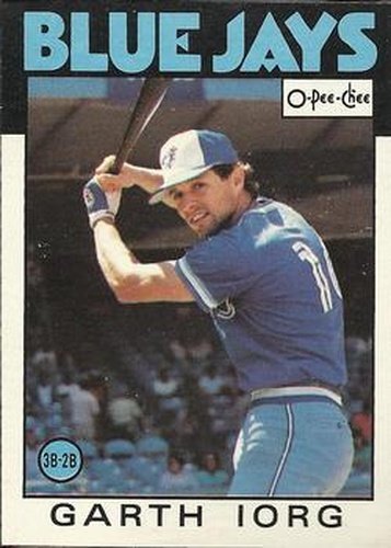 #277 Garth Iorg - Toronto Blue Jays - 1986 O-Pee-Chee Baseball