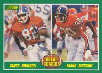 #277 Mark Jackson / Vance Johnson - Denver Broncos - 1989 Score Football
