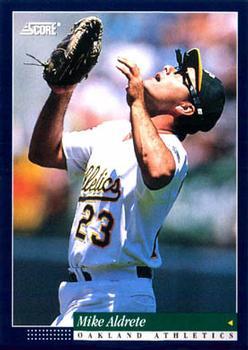 #277 Mike Aldrete - Oakland Athletics -1994 Score Baseball