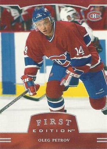 #277 Oleg Petrov - Montreal Canadiens - 2002-03 Be a Player First Edition Hockey