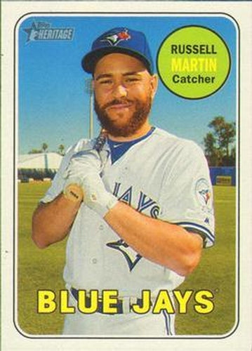 #277 Russell Martin - Toronto Blue Jays - 2018 Topps Heritage Baseball