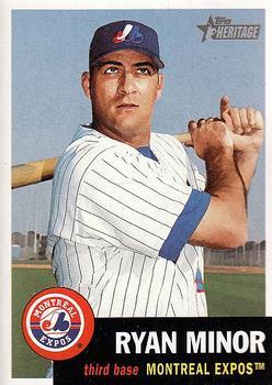 #277 Ryan Minor - Montreal Expos - 2002 Topps Heritage Baseball