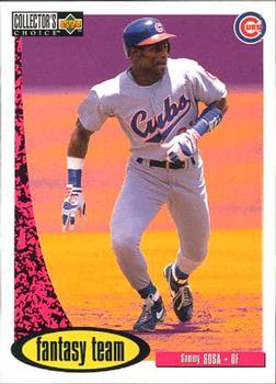 #277 Sammy Sosa - Chicago Cubs - 1996 Collector's Choice Baseball