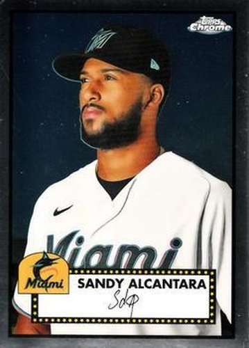 #277 Sandy Alcantara - Miami Marlins - 2021 Topps Chrome Platinum Anniversary Baseball