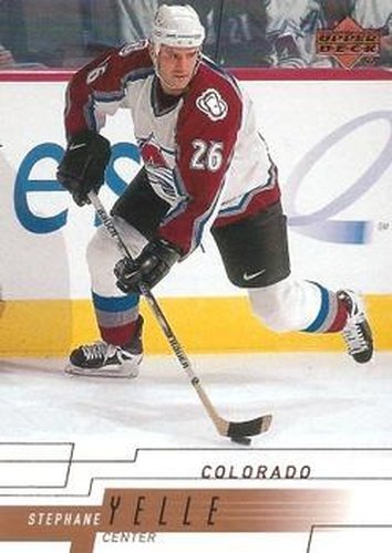 #277 Stephane Yelle - Colorado Avalanche - 2000-01 Upper Deck Hockey