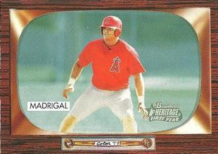 #277 Warner Madrigal - Anaheim Angels - 2004 Bowman Heritage Baseball