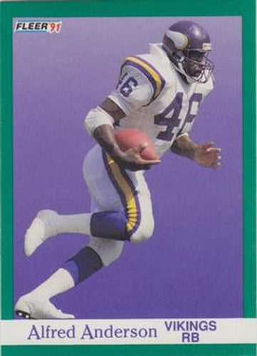 #277 Alfred Anderson - Minnesota Vikings - 1991 Fleer Football
