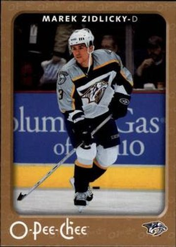 #277 Marek Zidlicky - Nashville Predators - 2006-07 O-Pee-Chee Hockey