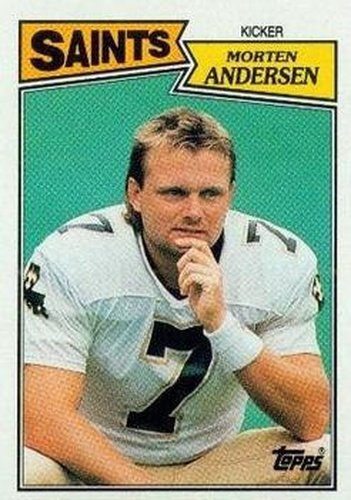 #277 Morten Andersen - New Orleans Saints - 1987 Topps Football