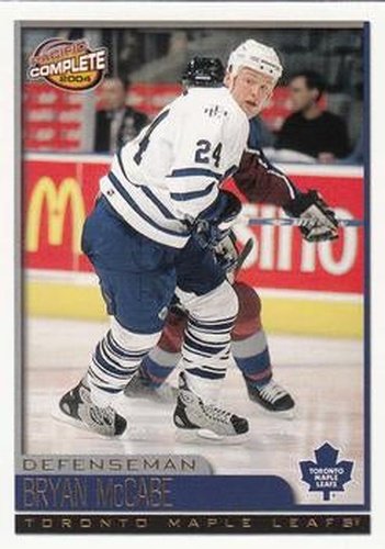 #277 Bryan McCabe - Toronto Maple Leafs - 2003-04 Pacific Complete Hockey