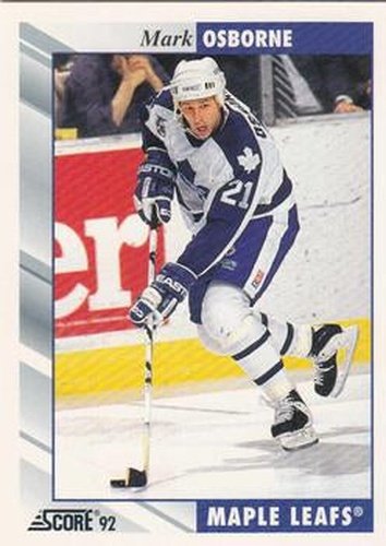 #277 Mark Osborne - Toronto Maple Leafs - 1992-93 Score USA Hockey