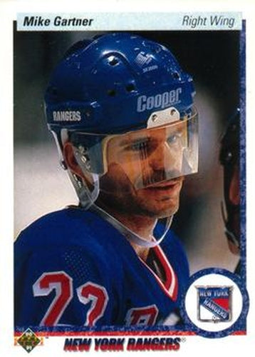#277 Mike Gartner - New York Rangers - 1990-91 Upper Deck Hockey