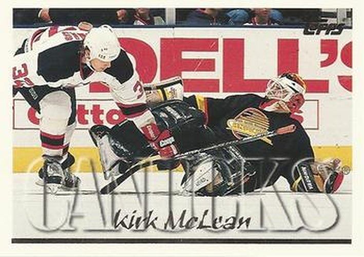 #277 Kirk McLean - Vancouver Canucks - 1995-96 Topps Hockey