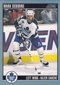 #277 Mark Osborne - Toronto Maple Leafs - 1992-93 Score Canadian Hockey