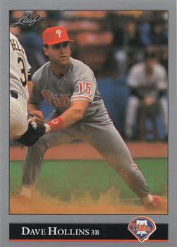 #278 Dave Hollins - Philadelphia Phillies - 1992 Leaf Baseball