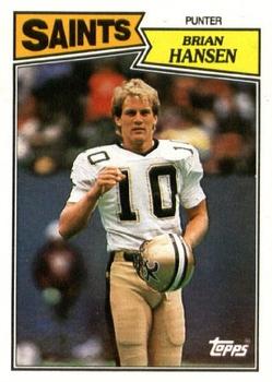 #278 Brian Hansen - New Orleans Saints - 1987 Topps Football