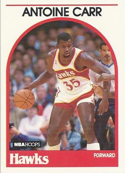 #278 Antoine Carr - Atlanta Hawks - 1989-90 Hoops Basketball