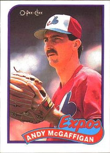 #278 Andy McGaffigan - Montreal Expos - 1989 O-Pee-Chee Baseball