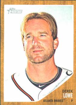 #278 Derek Lowe - Atlanta Braves - 2011 Topps Heritage Baseball