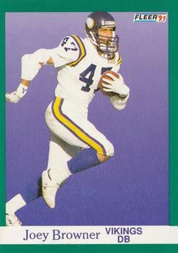 #278 Joey Browner - Minnesota Vikings - 1991 Fleer Football