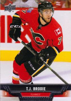 #278 T.J. Brodie - Calgary Flames - 2013-14 Upper Deck Hockey